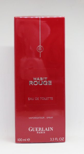 Guerlain- Habit Rouge Eau de Toilette Spray 100 ml- Neu- OvP-