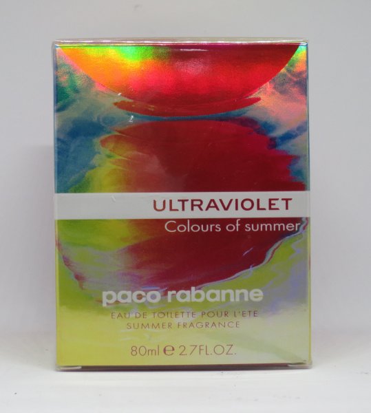 Paco Rabbanne- Ultraviolet Colors of Summer Eau de Toilette Spray 80 ml- Neu- OvP-