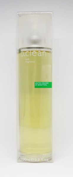 Benetton- B. Clean Soft Fragance Spray 100 ml-NEU-OVP-